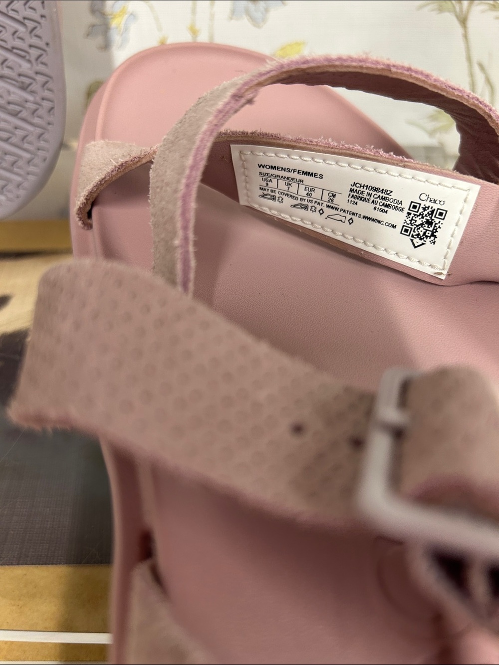 Chaco Women's Platform Sandals in Dusty Rose - Picture 8 of 9
